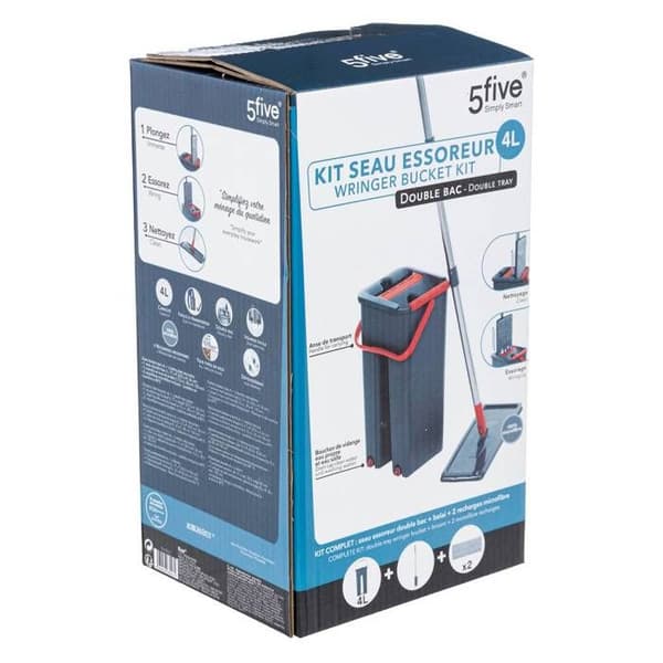 Hink med mopp 4L - 5 five simply smart
