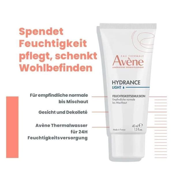 AVENE - Hydrance Emulsion återfuktar, lugnar 40 ml kräm