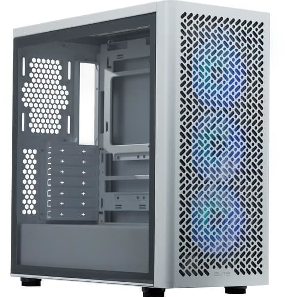 COOLER MASTER - Elite 502 Hvid - PC kabinet - Midt-tårn ATX
