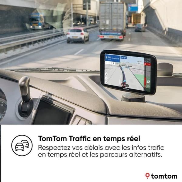 TomTom - GO Expert 7 Plus Premium Pack - GPS Til Lastbiler, Bus, Bil - Ruteplanlægning - TomTom Trafik - Verdenskort
