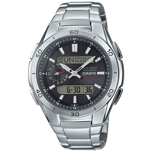 Ur - CASIO - WAVECEPTOR - Rustfrit stål - Kvarts - Sport
