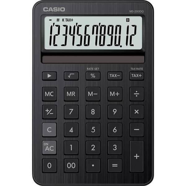 Casio skrivebordskalkulator sort (B x H x D) 101 x 18.8 x 154.5 mm