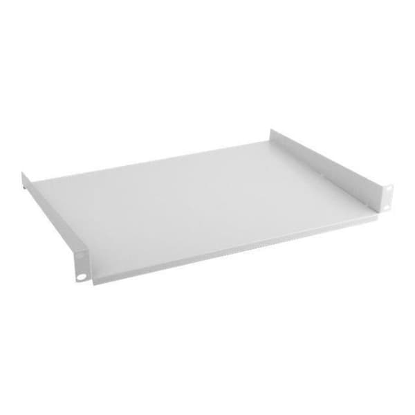 Rackhylde - Lanberg - RAL 7035 - 1U - 4-punkts frontmontering