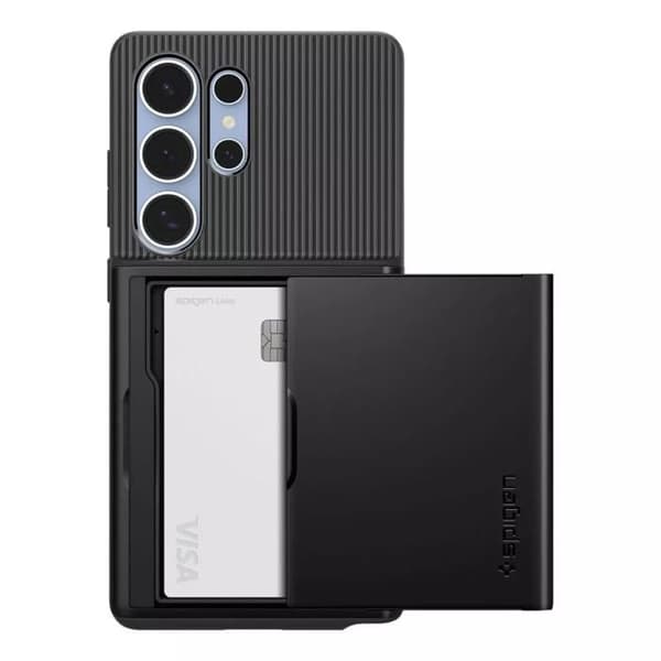 Samsung Galaxy S25 Ultra Sort Spigen Slim Armor CS Cover