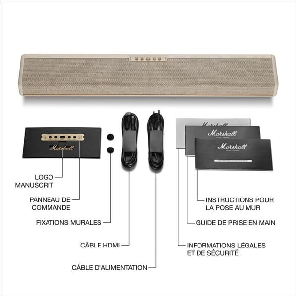 Marshall Heston 60 Cream Soundbar