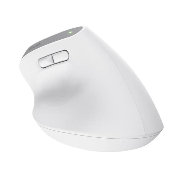 Trådløs ergonomisk mus - TRUST - Bayo+ - Bluetooth/RF 2.4 GHz - 2400 dpi - 6 programmerbare knapper