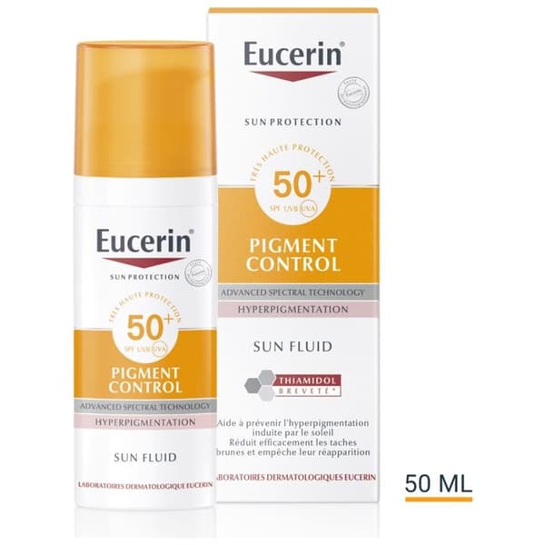 Sun Fluid - Eucerin - SPF50+ - 50ml - UVA/UVB-skydd - Anti-bruna fläckar