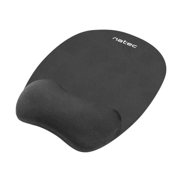 Musemåtte - Natec - Chipmunk - Sort - Ergonomisk håndledsstøtte