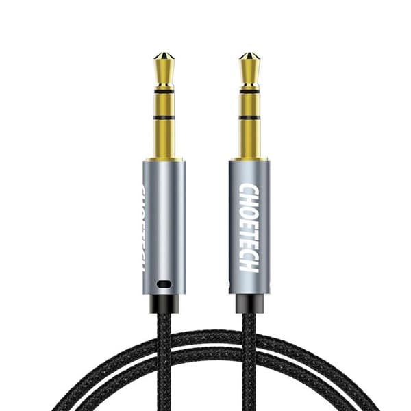 AUX audio kabel til højttaler, 2 mini-jack 3,5 mm han, 1,2 m - sort