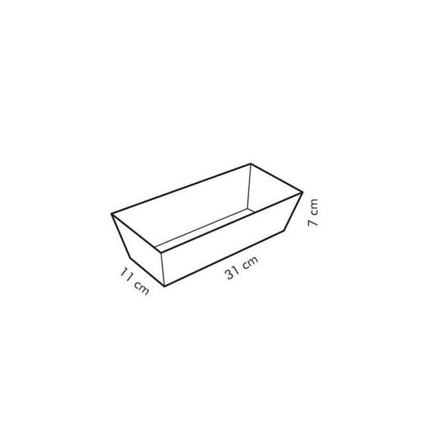 Kakform - Tescoma - 623082 - Rektangulär - Platt yta - Svart 110x310 mm