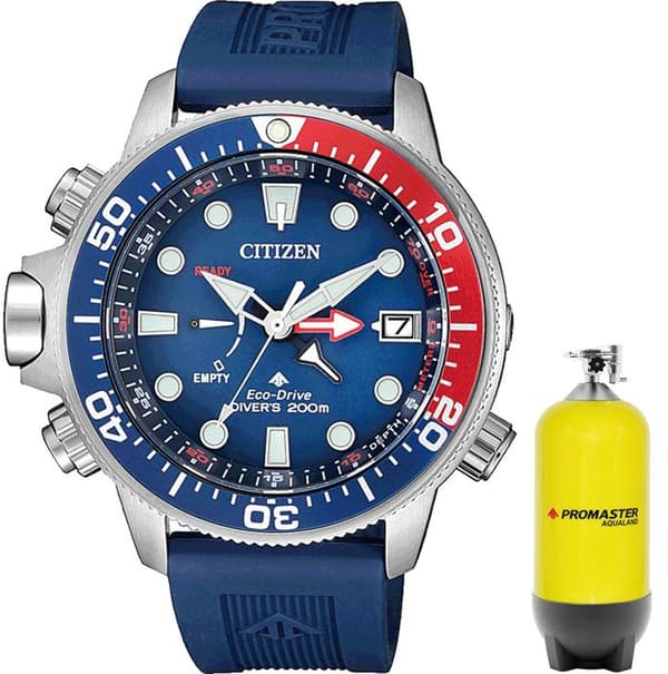 Ur - Citizen - BN2038-01L - Analog - Rustfrit stål - Blå silikone