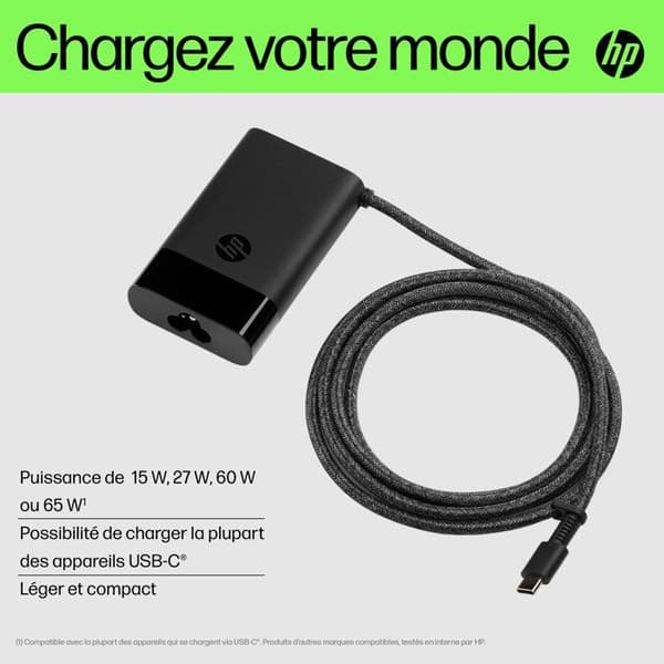 HP USB-C 65W bærbar oplader