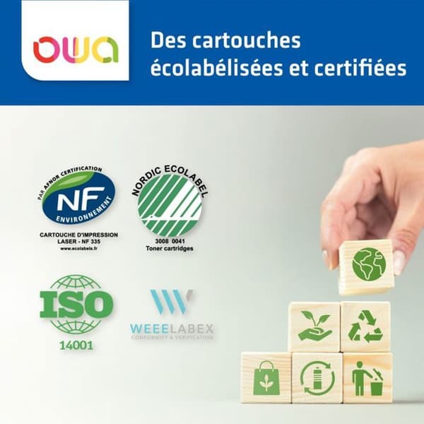 OWA Tonerpatron - Sort - genfremstillet