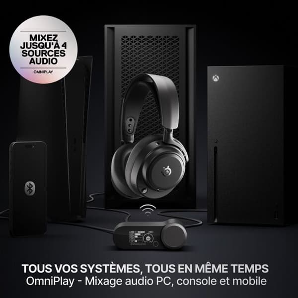 Steelseries Gaming trådløse headset Arctis Nova Pro Omni Sort