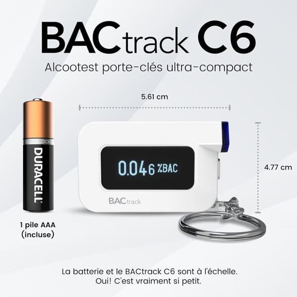 BACtrack C6 Alkoholtest - Professionel Præcision, Bluetooth til Smartphones
