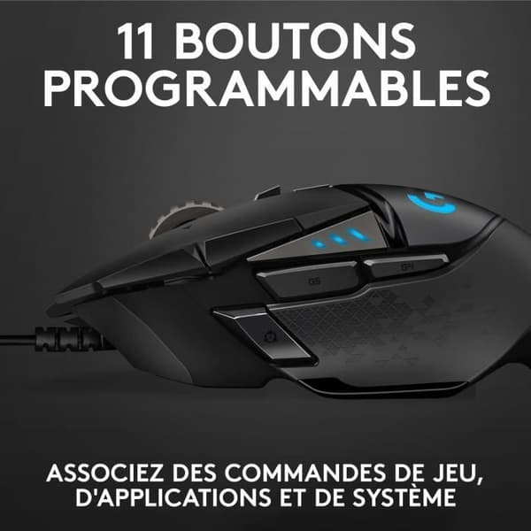 Gaming mus - Kablet - Logitech G - G502 Hero - Sort