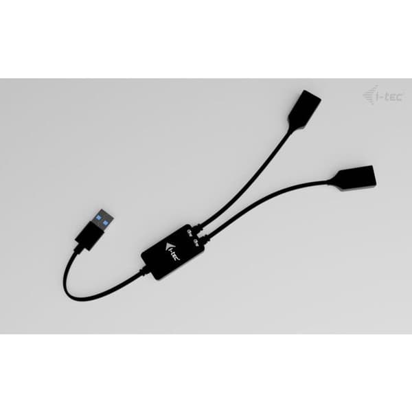 I-TEC Hub USB 2 Porte USB-A 5 Gbps Sort Kompakt med USB 3.2 Gen 1 Kabel