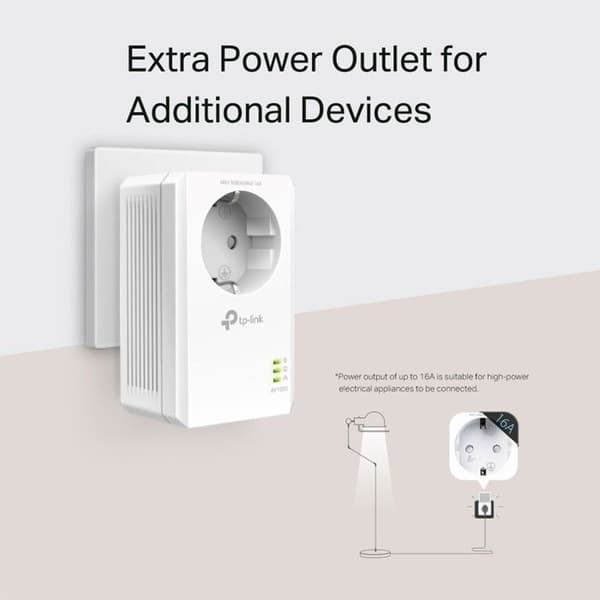 CPL - TP-Link - AV1000 - 1000Mbps - Pakke med 2 - Sort