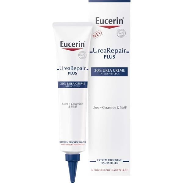 Creme - EUCERIN - UreaRepair plus - 30% Urea - 75 ml - Hypoallergenisk - Følsom hud