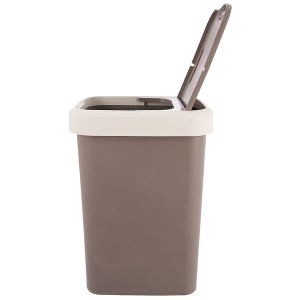 Brun plastaffaldsbeholder 25 l