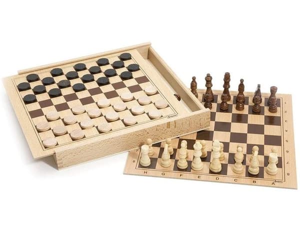 Coffret Dam- og Skakspil