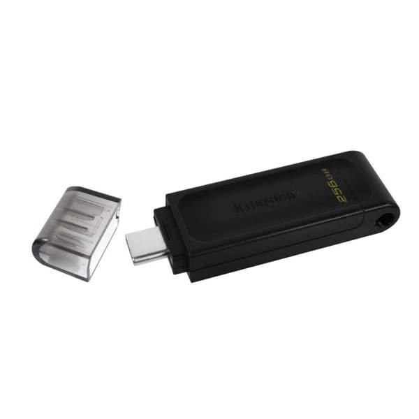 USB nøgle - KINGSTON - DATATRAVELLER 70 - 256 GB - USB-C - USB 3.2 Gen 1