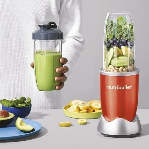 Mini-blender - NUTRIBULLET - Pro 900+ - 900W - 2 muggar + 2 lock + ring - Röd