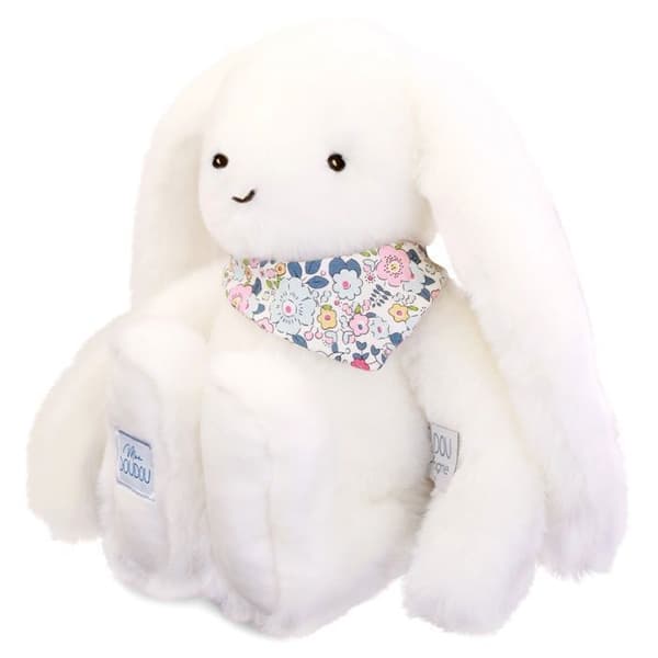 Lapin Fleurette - Hvid 35 cm - DOUDOU ET COMPAGNIE - PELUSHER/Doudous - Beige - Polyester