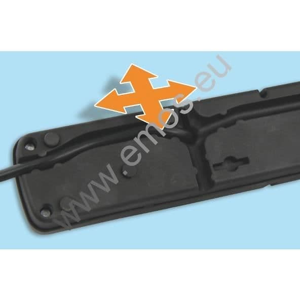 Emos P53872, Sort, Sort, 10 A, 600 g, 3 m