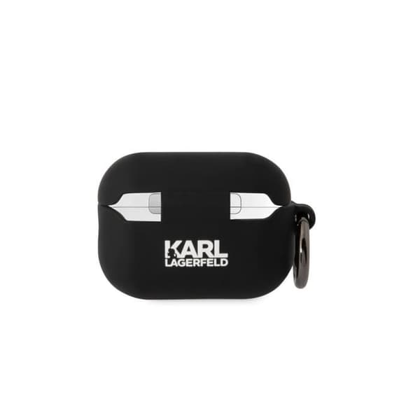 Coque til Airpods Pro 2 - Karl Lagerfeld - Silikone - Stødafvisende - Sort - Moderne design