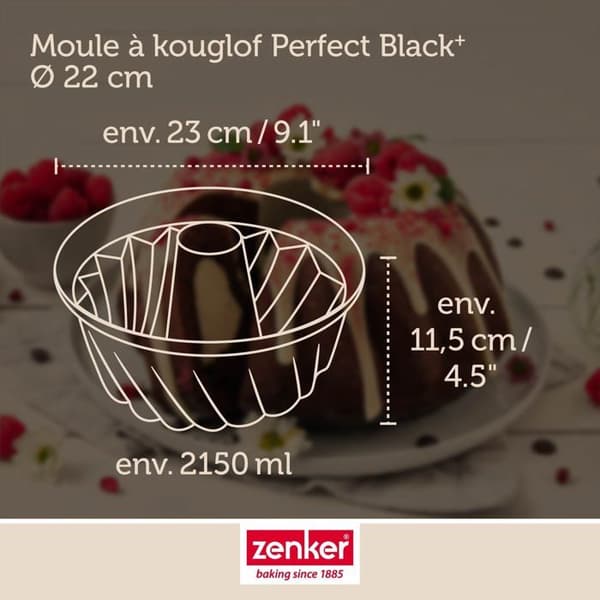 Kouglofform 22 cm Zenker PerfectBack+