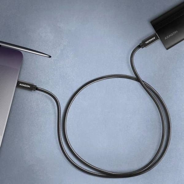AXAGON BUCM32-CM20AB USB-forbindelseskabel sort 2 m