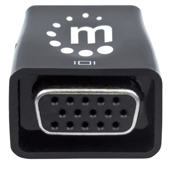 Videoadapter - MANHATTAN - 151542 - 1080p - HDMI - VGA - Sort