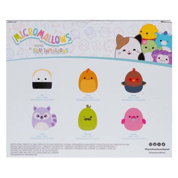 Squishmallows mjukisdjur micromallows 6-pack samlarleksaker