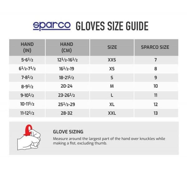 GANTS SPARCO MECA 3 STØRRELSE S SORT/GUL