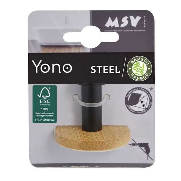 Hæklet vægkunst YONO Bambou & Mat Sort MSV