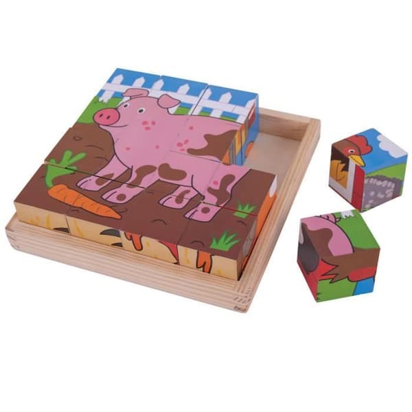 Farm kube puslespil