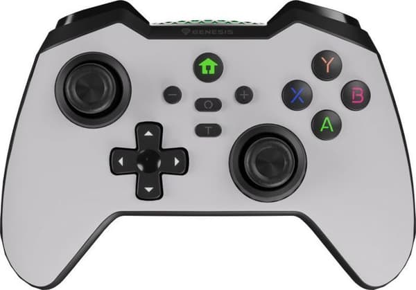 Trådløs controller - Natec - Genesis Mangan 400 - Hvid - Kompatibel med PC/Switch - Bluetooth