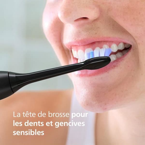 Reservedele til tandbørstehoveder - Philips - S2 Sensitive - Pakke med 4 - Sort - Ultra-bløde børstehår