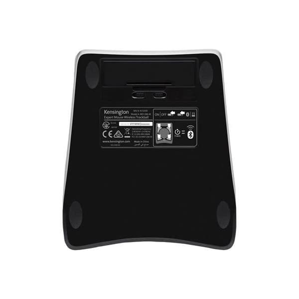 Kensington, Wireless Trackball Expert Mouse®, kan tilpasses med TrackballWorks™, Bluetooth-forbindelse, Sort