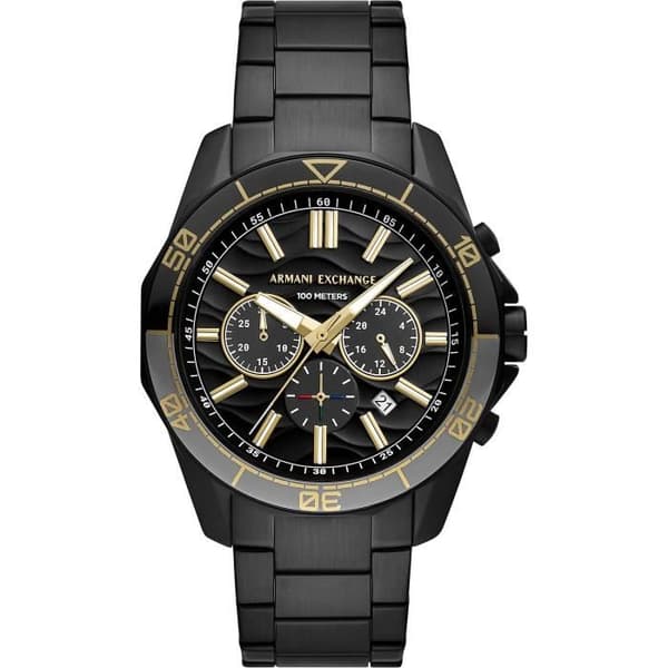 Armani Exchange Ur - Mænd - AX1963 - Sort Rustfrit Stål - 44 mm - 5 bar