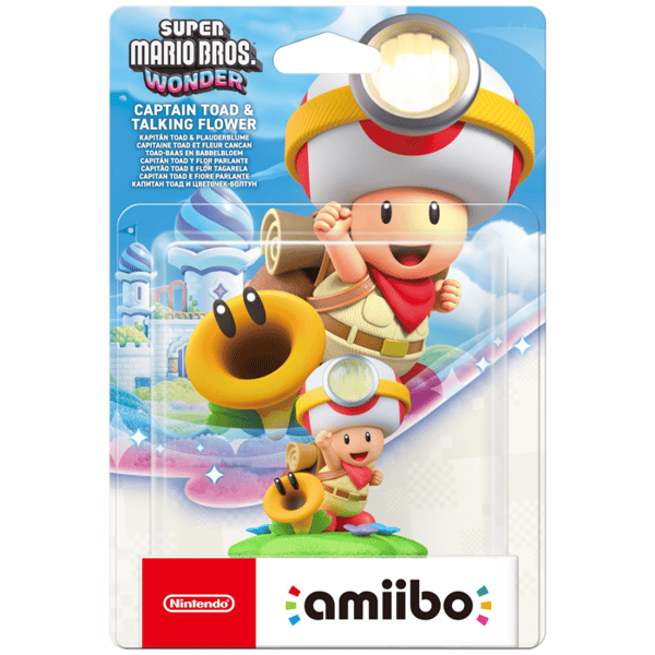Figur Amiibo - Kapten Toad & Cancan Blomst • Super Mario Samling