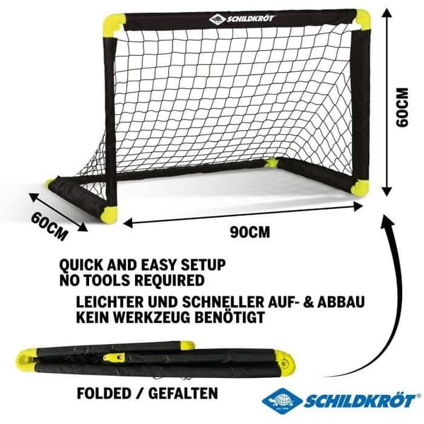 Fodboldmål - Fleksibelt - SCHILDKRÖT - 90 x 60 x 60 cm