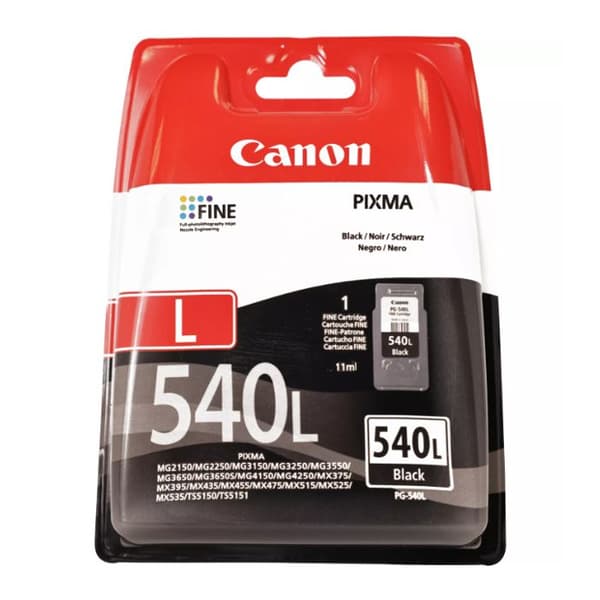 Blækpatron - CANON - PG-540L (5224B001) - Sort - 11 ml