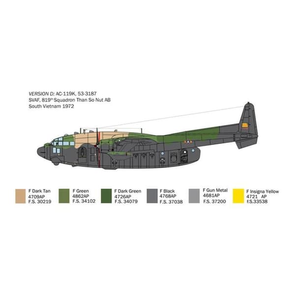 Modellflygplan: AC-119K Stinger