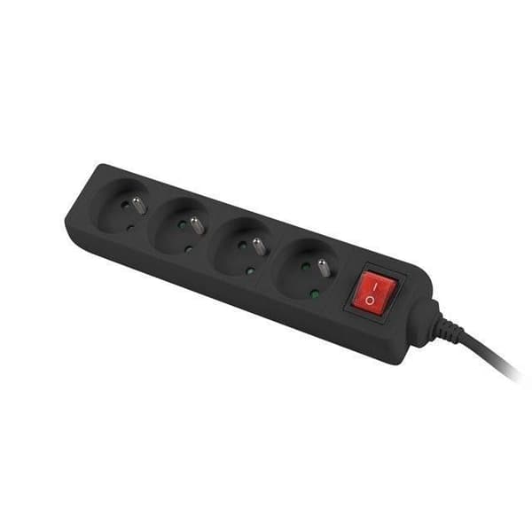 LANBERG 4 stik PL 1.5m - PS1-04E-0150-BK
