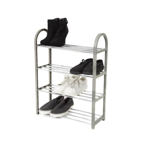 Skoopbevaring - COMPACTOR - 4 niveauer - 12 par - Grå - Moderne - Design
