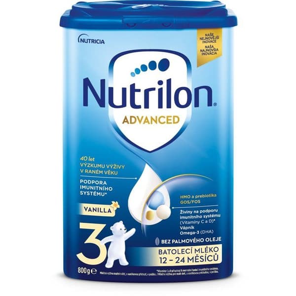 Nutrilon 3 Advanced Vanilje Børnemælk 800 g, 12
