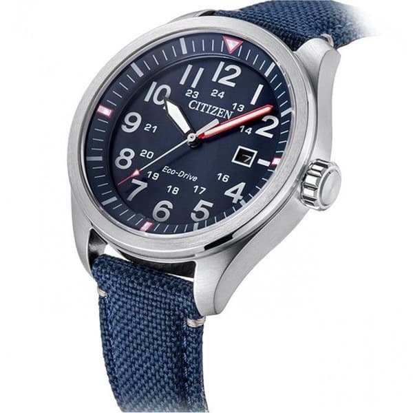 Klocka - Citizen - AW5000-16L - Läder - Blå - Solenergi
