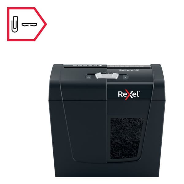 Rexel Secure X6 Makulator med krydsskæring